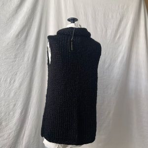 NWT Express cable knit cowl neck black sweater Sz M
